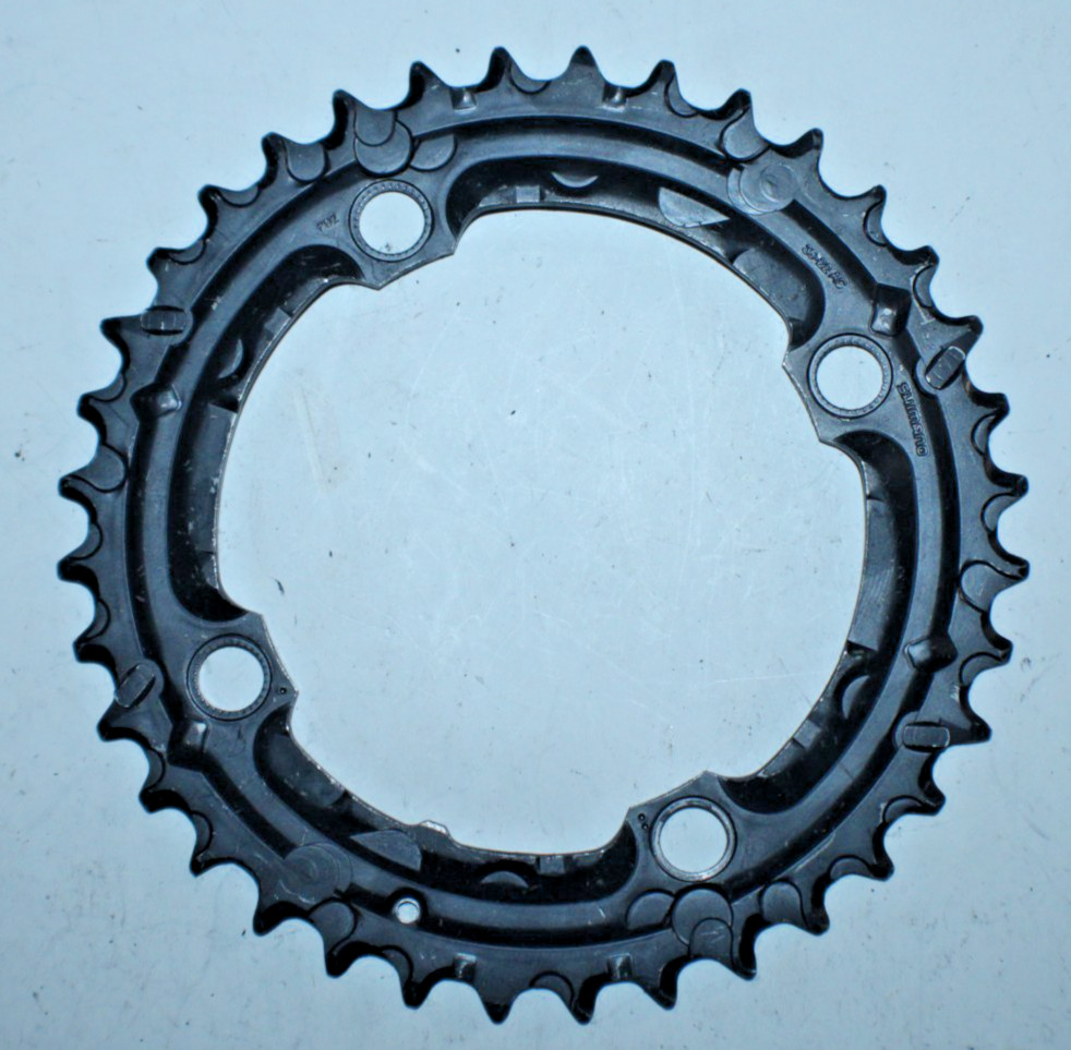 Shimano 36-22AC MTB Chain Ring 4-Bolt 104BCD 36 Tooth 36T Black Steel Gravel 10S