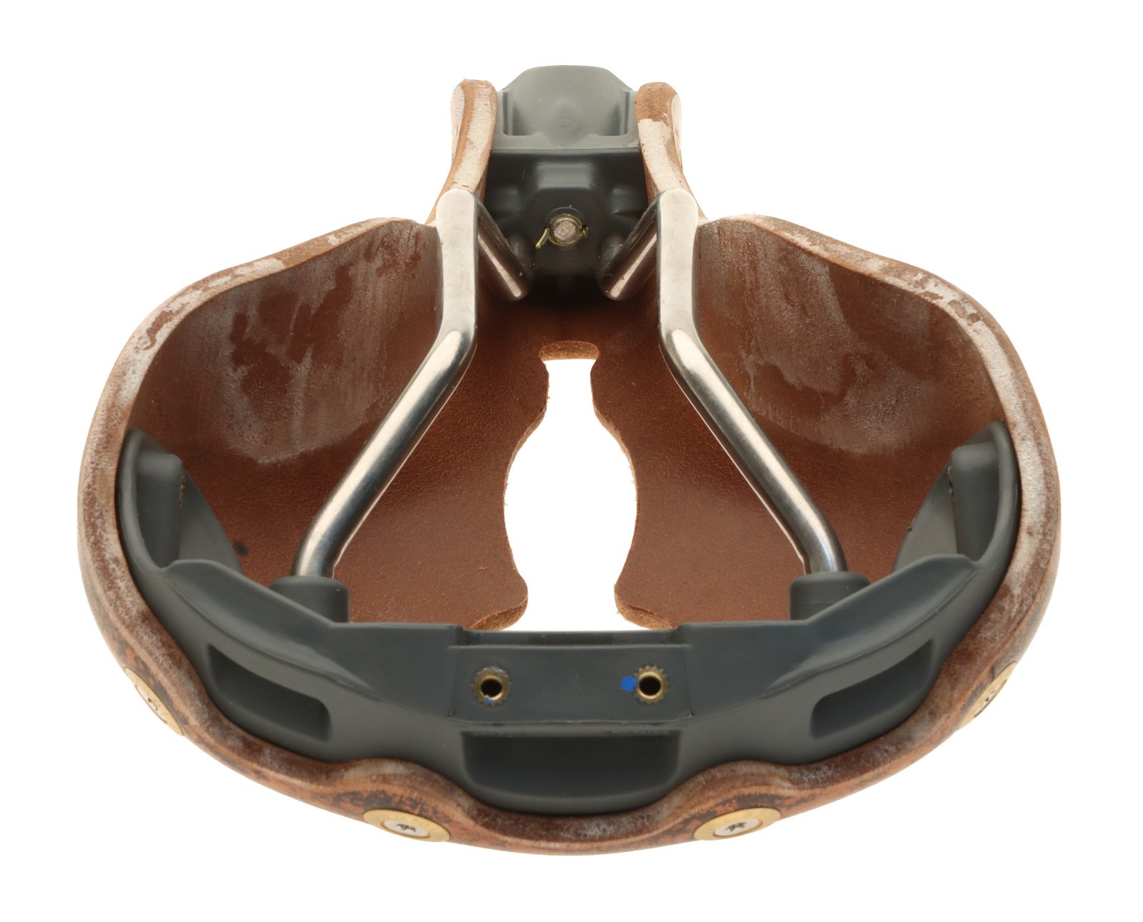 Gilles Berthoud Marie Blanque Open Saddle Steel Rails Leather Cork NEW NOS