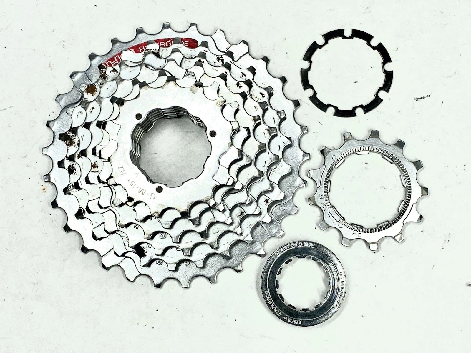 Vintage Shimano Hyperglide C 7 Speed Cassette 13-30T Silver Clean Used