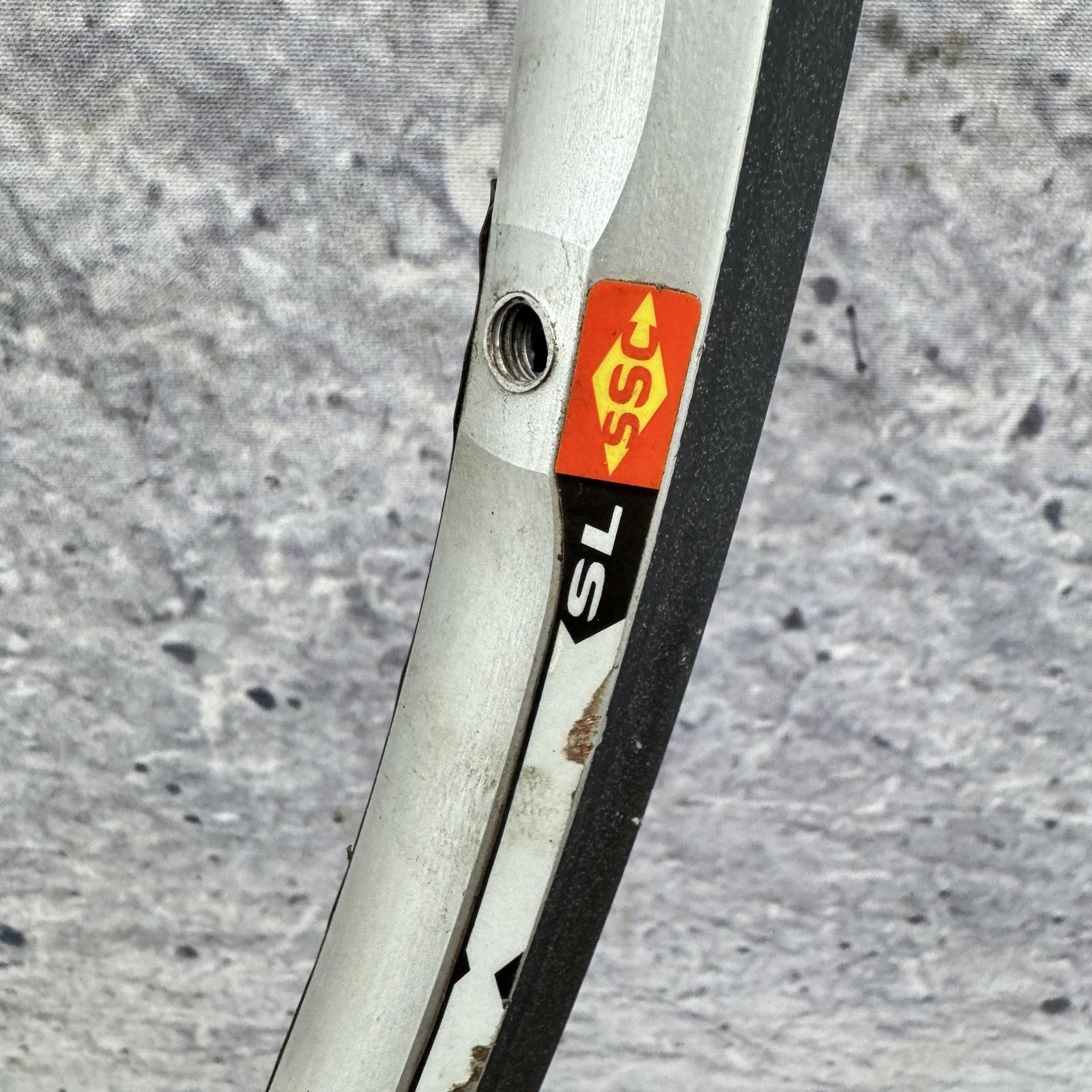 Mavic Cross 26in Rim 18H SL SSC Silver UST Tubeless Aluminum MTB Presta