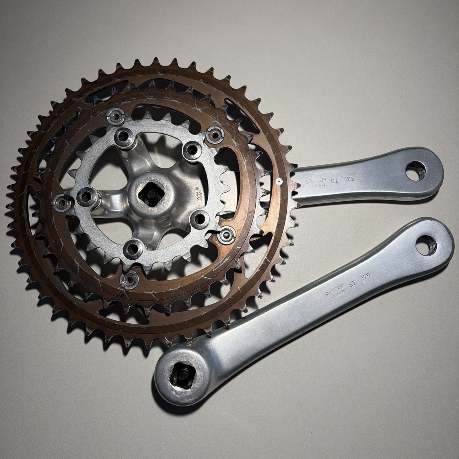 Nice Suntour XC Pro Crankset 175 mm Vintage Mountain Bike
