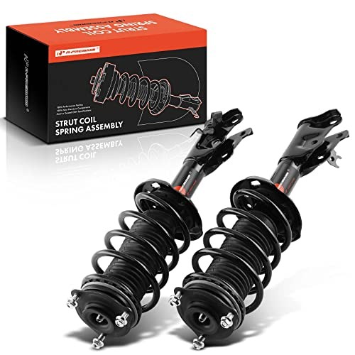 Front Pair (2) Complete Shock Struts & Coil Spring Front Left and Right