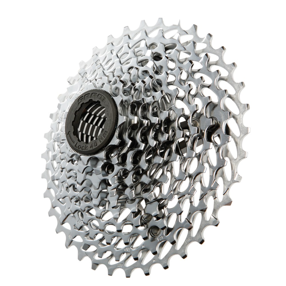 SRAM PG-1050 Cassette Sprocket 12-27 Tooth 10 Speed Silver Cassette