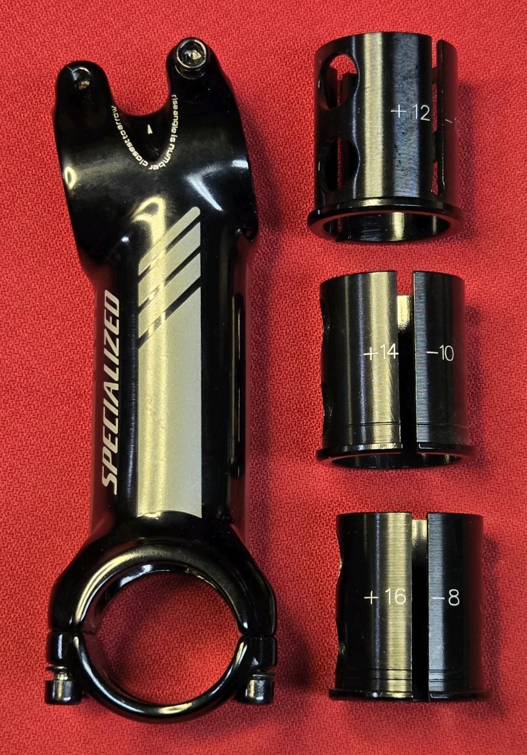 Specialized 105mm Stem w 3 Stem Diameter Reducers. Used. Good-Very Good Cond
