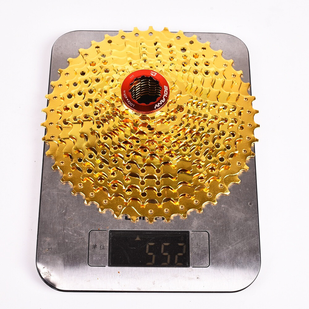 BOLANY 11 Speed 11-42T Cassette Flywheel Gold Fit Sram Shimano M8000 MTB Bike