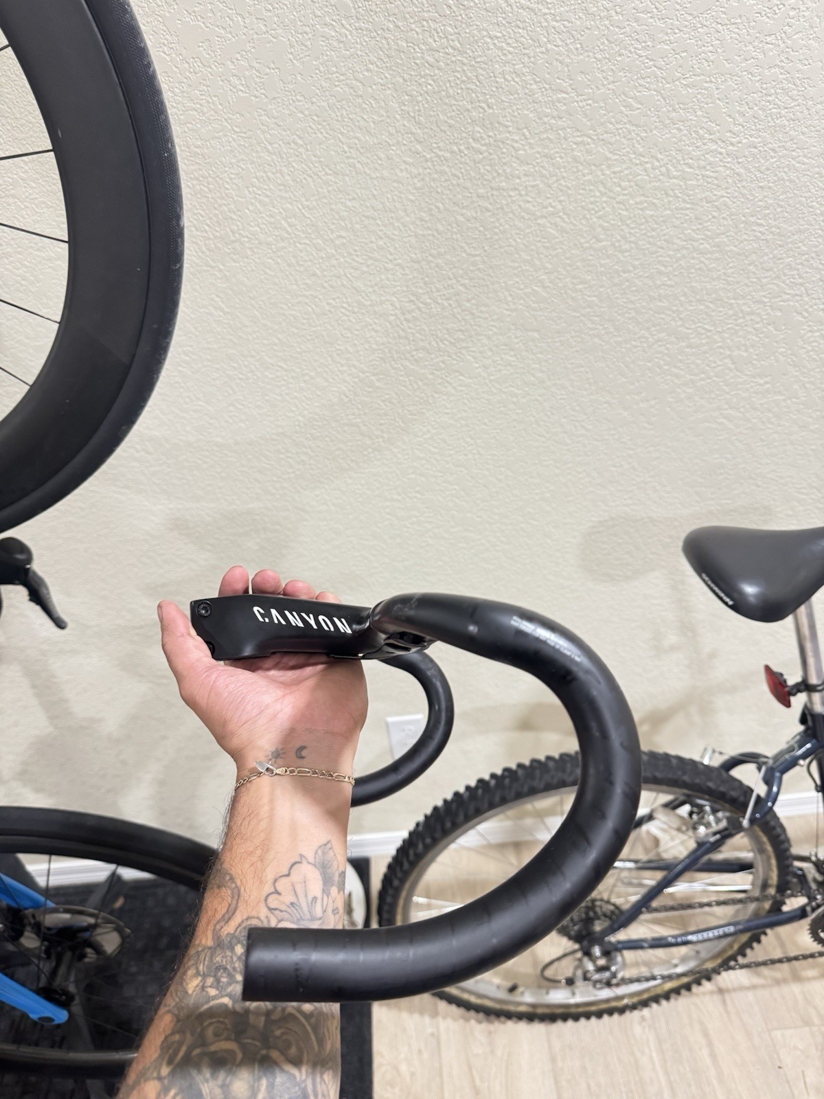 Canyon H36 Carbon Fiber Integrated Drop Bar Cockpit 390mm 90mm 31.8 Black