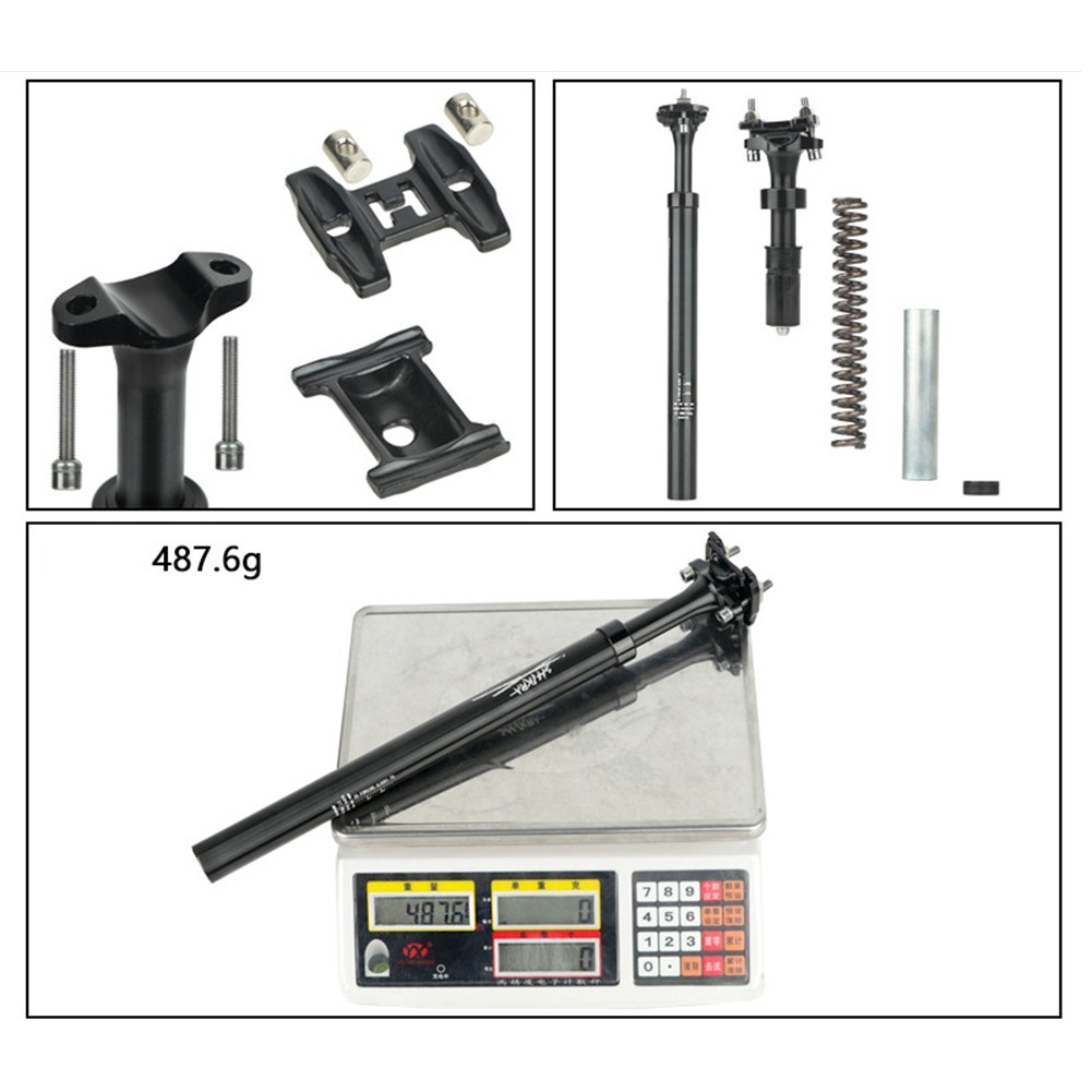 Seatpost Bike Shock Absorber Spring 27.2-33.9x400MM Aluminum Alloy Bicycle