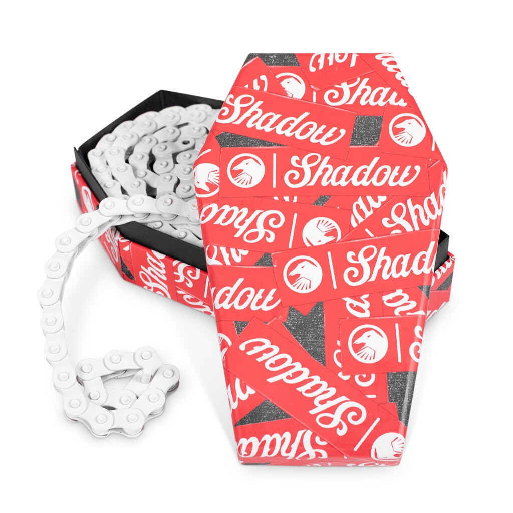 SHADOW CONSPIRACY INTERLOCK V2 HALF LINK CHAIN 1/8 BMX BIKE BICYCLE WHITE NEW