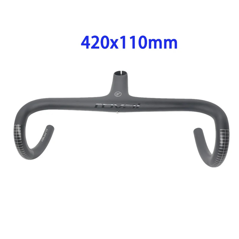 Carbon Road Bike Integrated Bent Bar, Bicycle Handle Bar Size: 380/400/420/440mm
