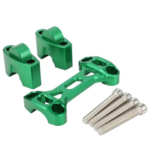 Dirt Bike Handlebar Risers 7/8» Handle Bar Clamp CNC for KLX 110 KLX110 green