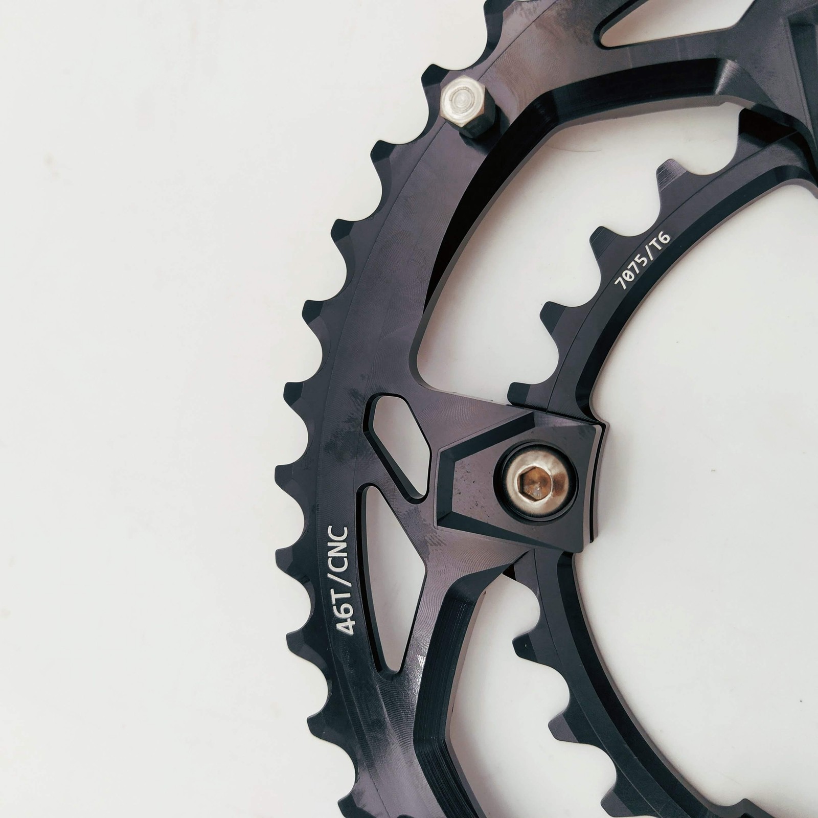 bikinGreen CNC 46/30T BCD 110 For Non Hidden &Hidden 5 Bolts 9-12 SPD CrankSet