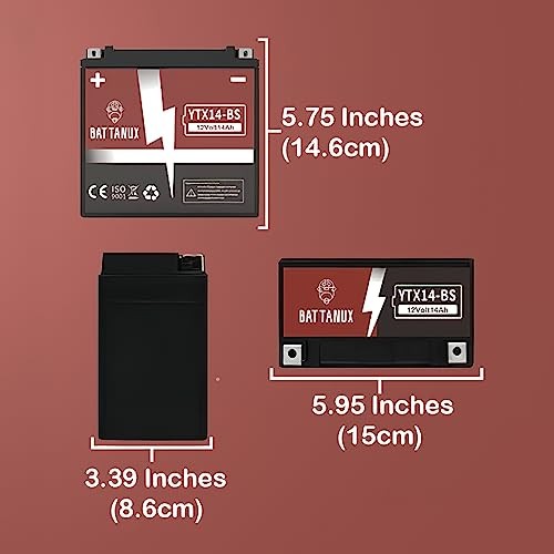 Battery & Motorcycle Battery, Sealed SLA/AGM 12V14Ah YTX14-BS