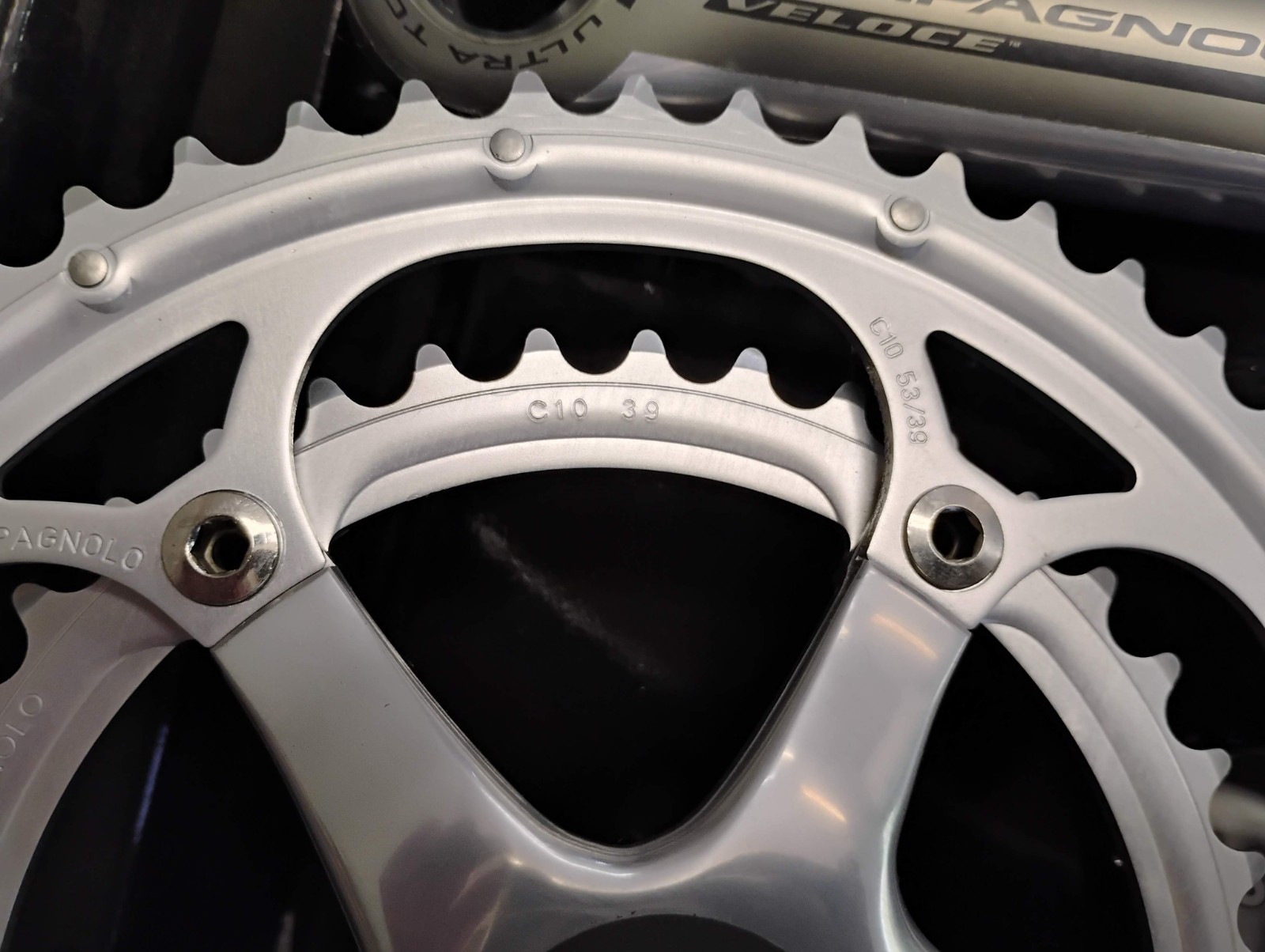 NEW Campagnolo Veloce 10 speed cranks crankset 172.5mm 10s 53-39 Ultra-Torque UT