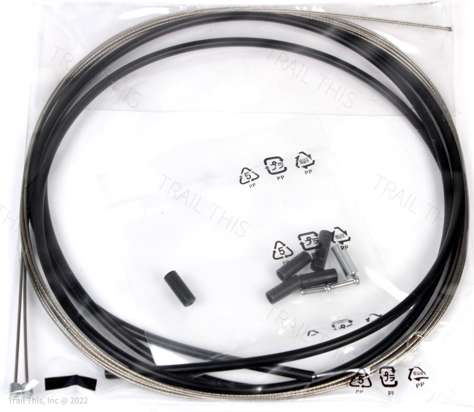 Shimano Road Bicycle SUS Stainless Shift Cable and Black Housing Set