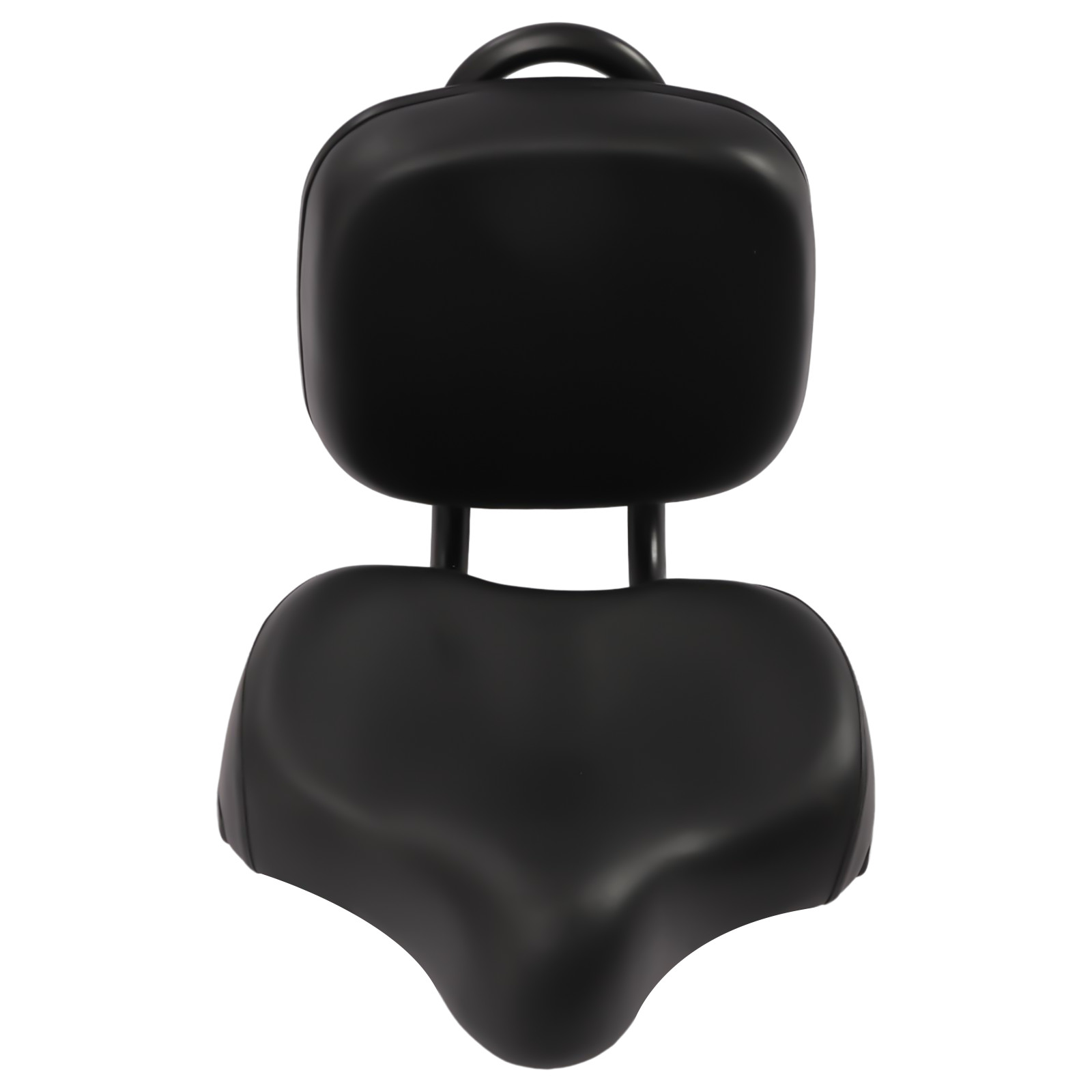 Bike Saddle Seat + Backrest Bicycle Extra Wide Comfort Leather Cushion Soft Pad
