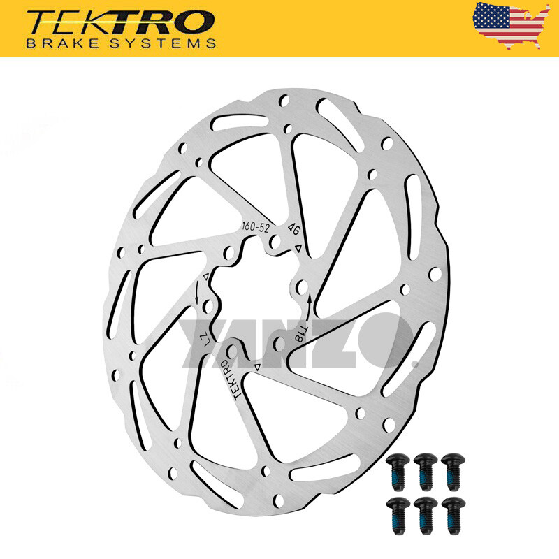 TEKTRO Bike Disc Brake Rotor TR160/180 6 Bolt with Bolts Included US Stock