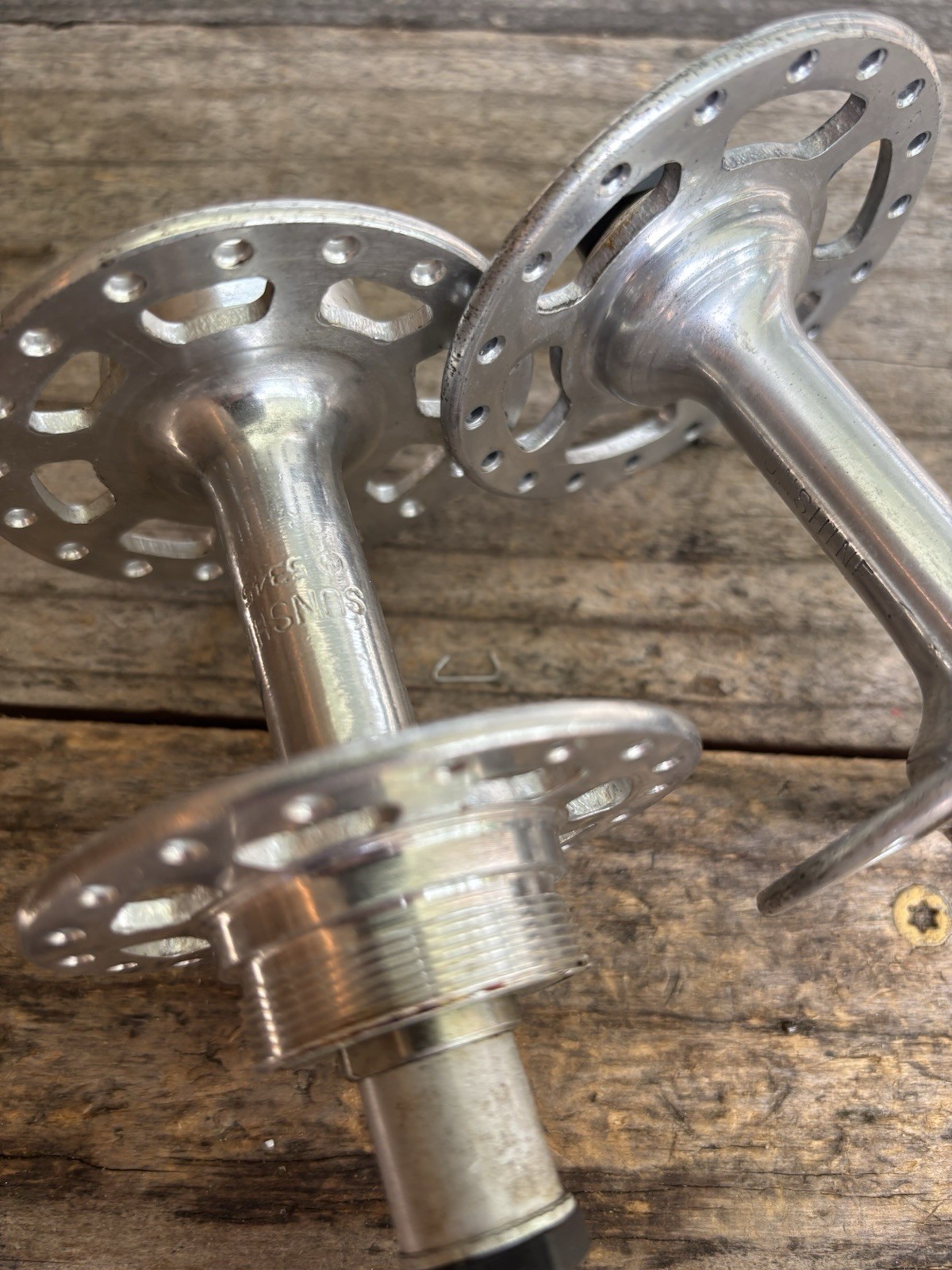 NOS SUNSHINE 36 Hole Road Bike Hubs, Front And Rear 100/126mm – Old School QR