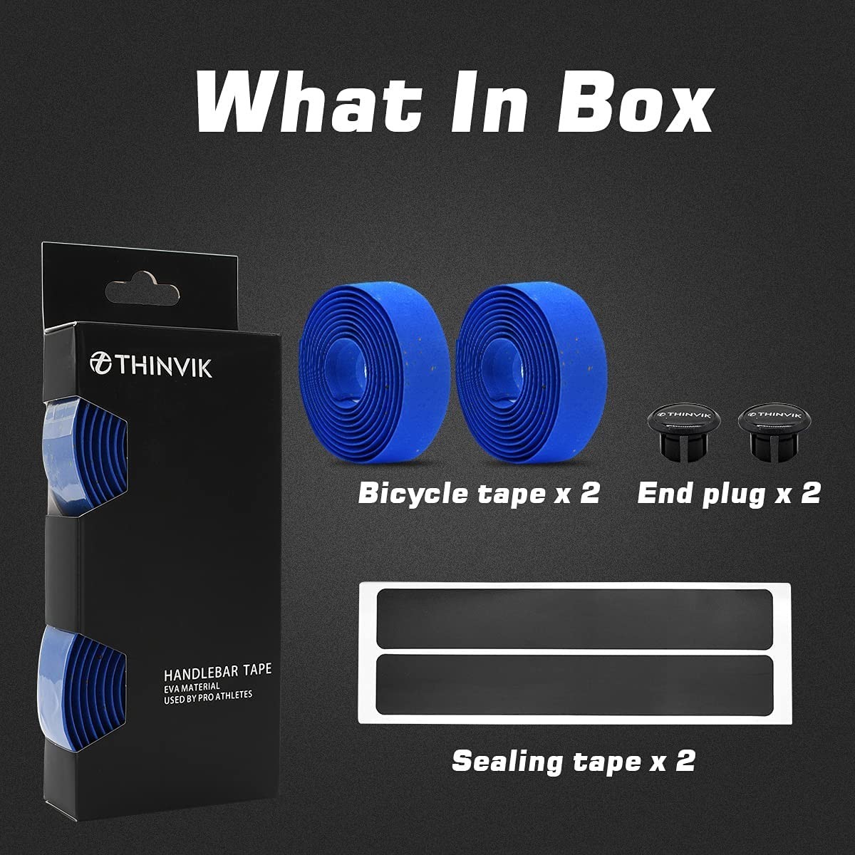 EVA Cork Bike Handlebar Tape–Environmental Bicycle Bar Tape, Anti-Slip Cyclin…