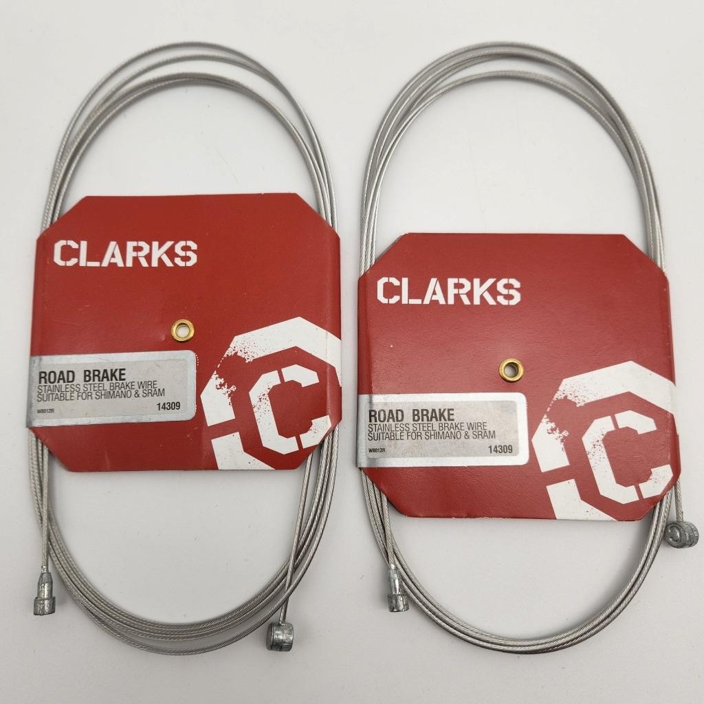 2 Pack Clarks Road Brake Stainless Steel Wire for SRAM / Shimano – NOS – 2-PACK
