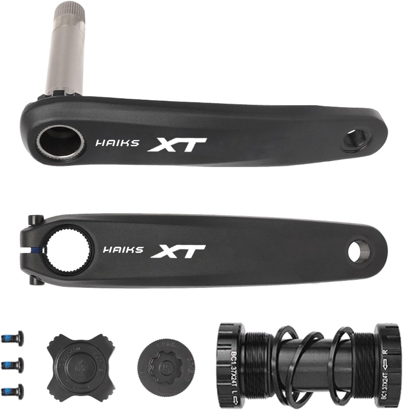 1x Mountain Bike Crankset 170mm with 34-40T Chainring & Bottom Bracket – 6061 Al