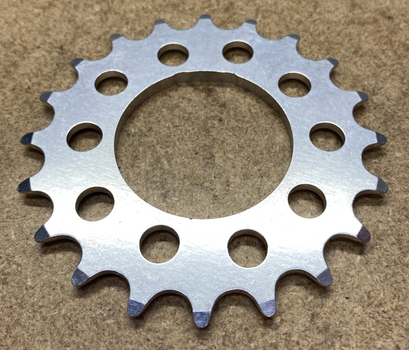 NOS Alloy Inner Chainring 20T 56/58mm BCD Silver Vintage MTB Touring Triple