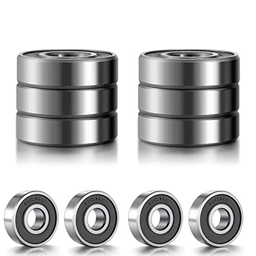 Micro Bearing 1/4” x 5/8” x 0.196” Deep Groove Bearing Double R4-2RS 10 PCS