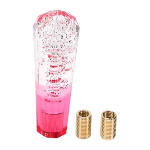 Diamond Two-tone Crystal Shift Knob Gear Shifter Knob Acrylic Stick Shifter Red