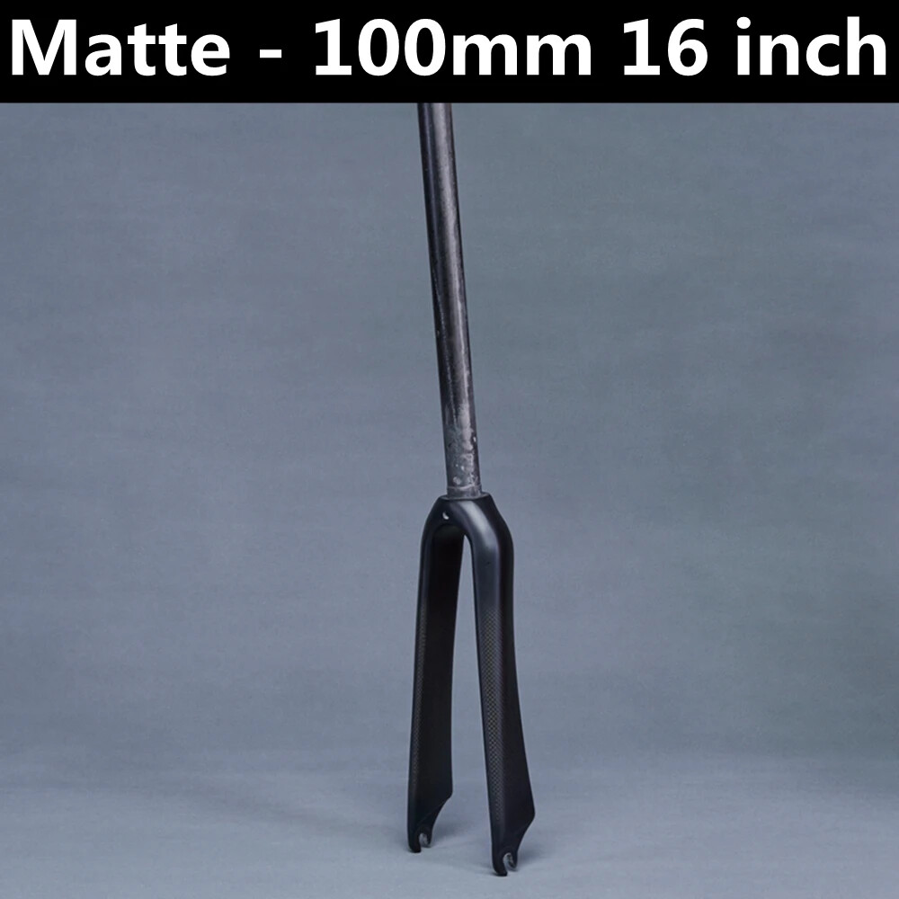 BMX Folding Bike Front Fork For Wheel 14 16 18 20 22 In Carbon Fiber Rigid Fork