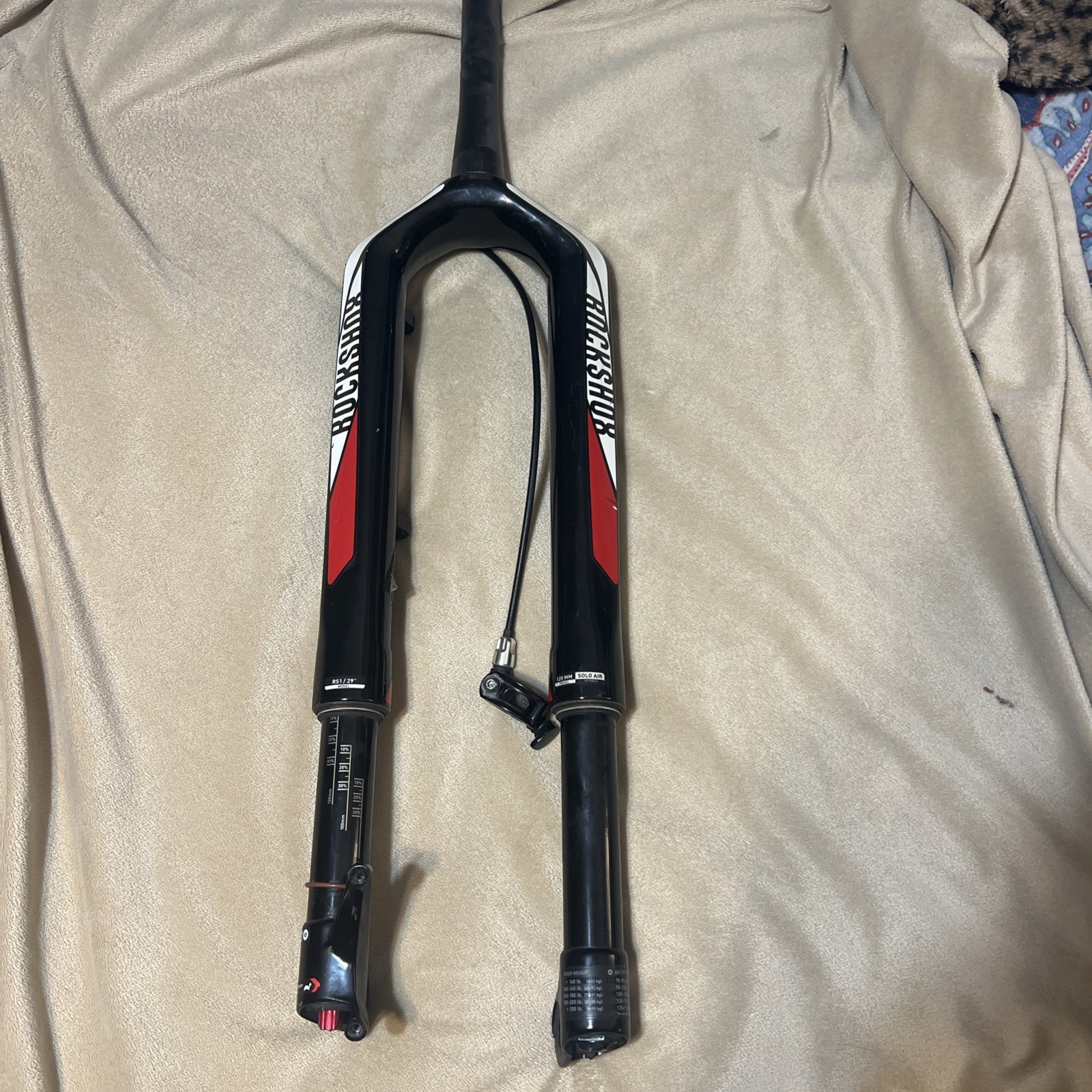 Rockshox RS-1 Carbon Air Fork Specialized 120 MM Travel- RS 1/ 29” model