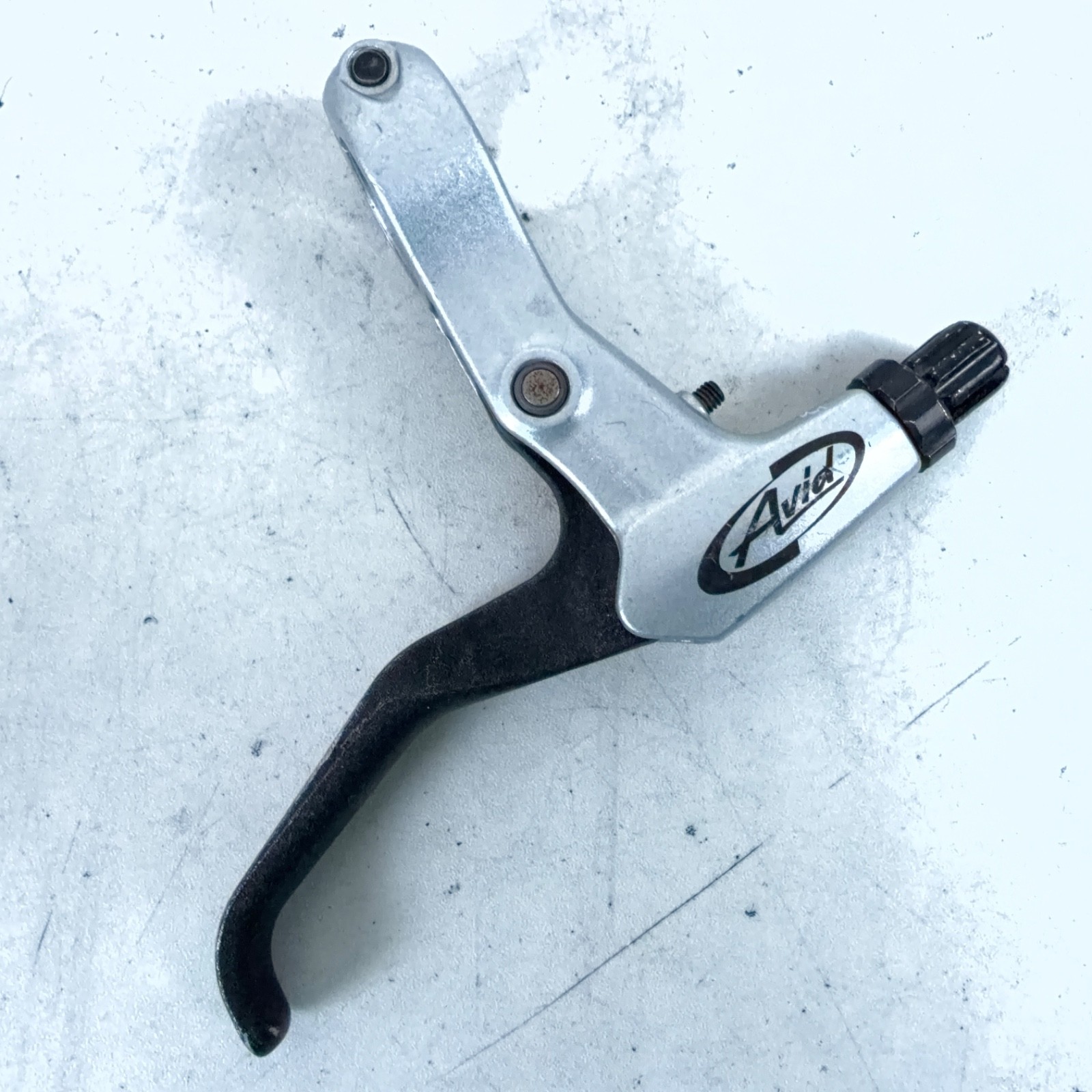 Avid Two-Tone Single Short Pull Brake Lever Left or Right Silver/Black Ø22.2