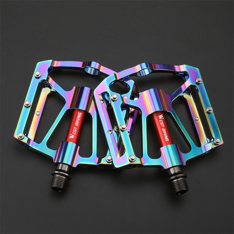 WEST BIKING 3 Sealed Bearing 9/16″ Bicycle Pedals Cycling Bike Pedals Colorful