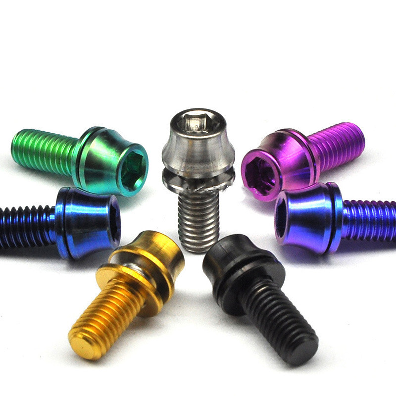 M5x12mm Titanium TI Bottle Holder Bolt Bicycle Bike Water Bottle Cage Scre