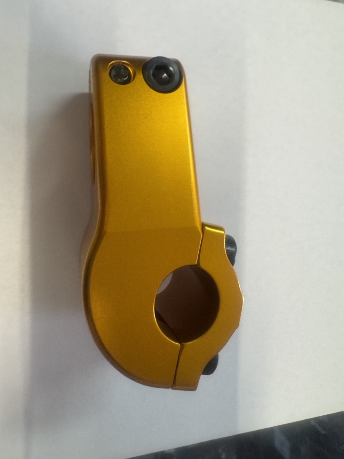 S&M BMX CREDENCE STEM GOLD BIKE BIKES NECK YELLOW CCR 52 52MM