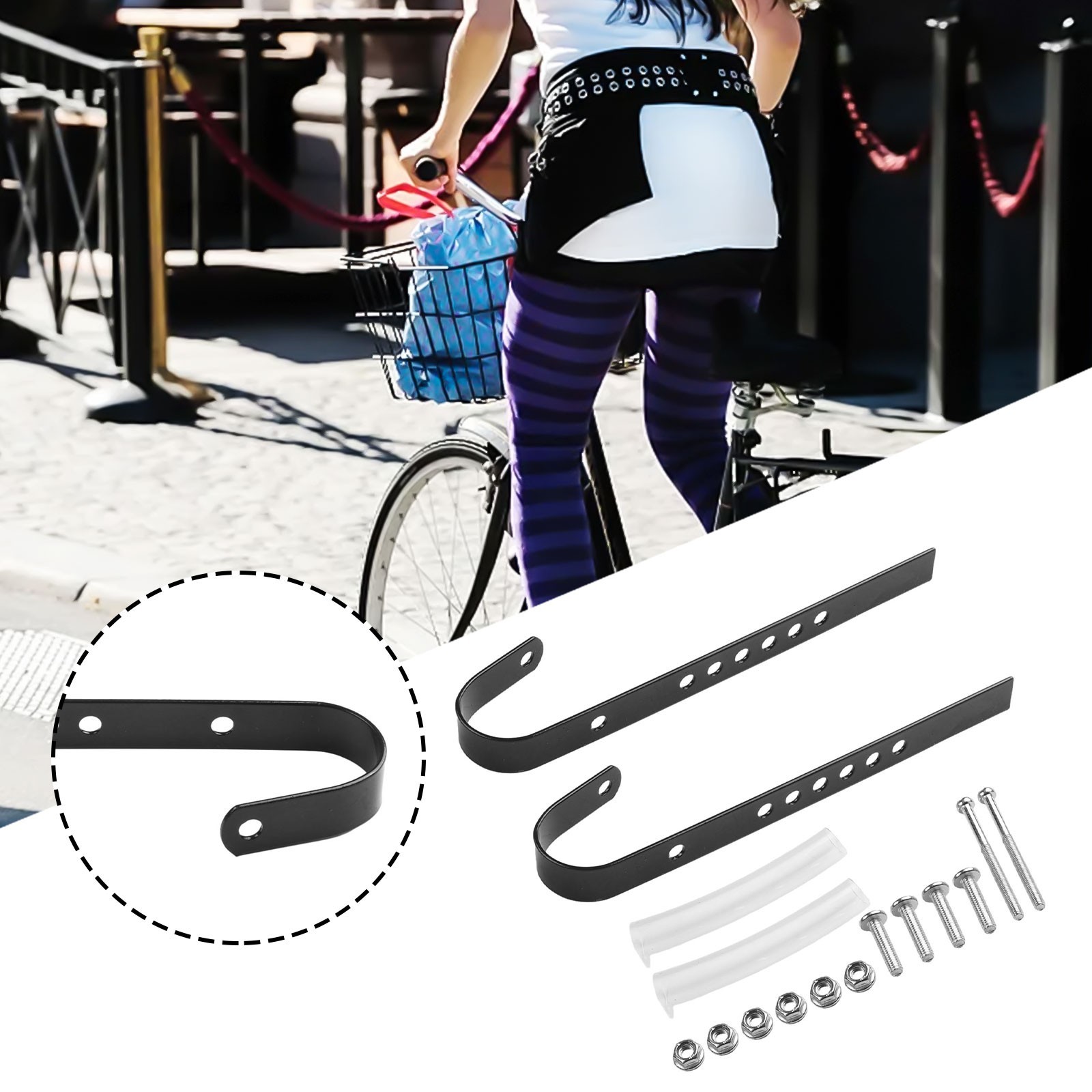 Heavy Duty Hooks for Scooter Bike Front Baskets Stable and Secure Attachment