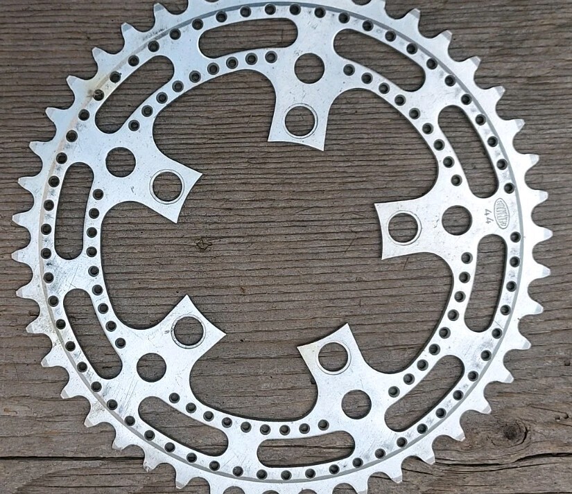 Vintage Stronglight Chainring 44t Drillium 86mm BCD – Eroica Bike
