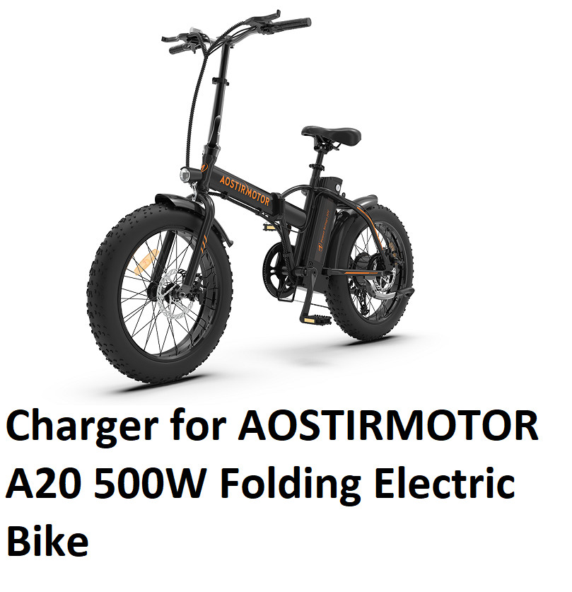 🔥battery Charger for AOSTIRMOTOR A20 500W Folding Electric Bike🔥