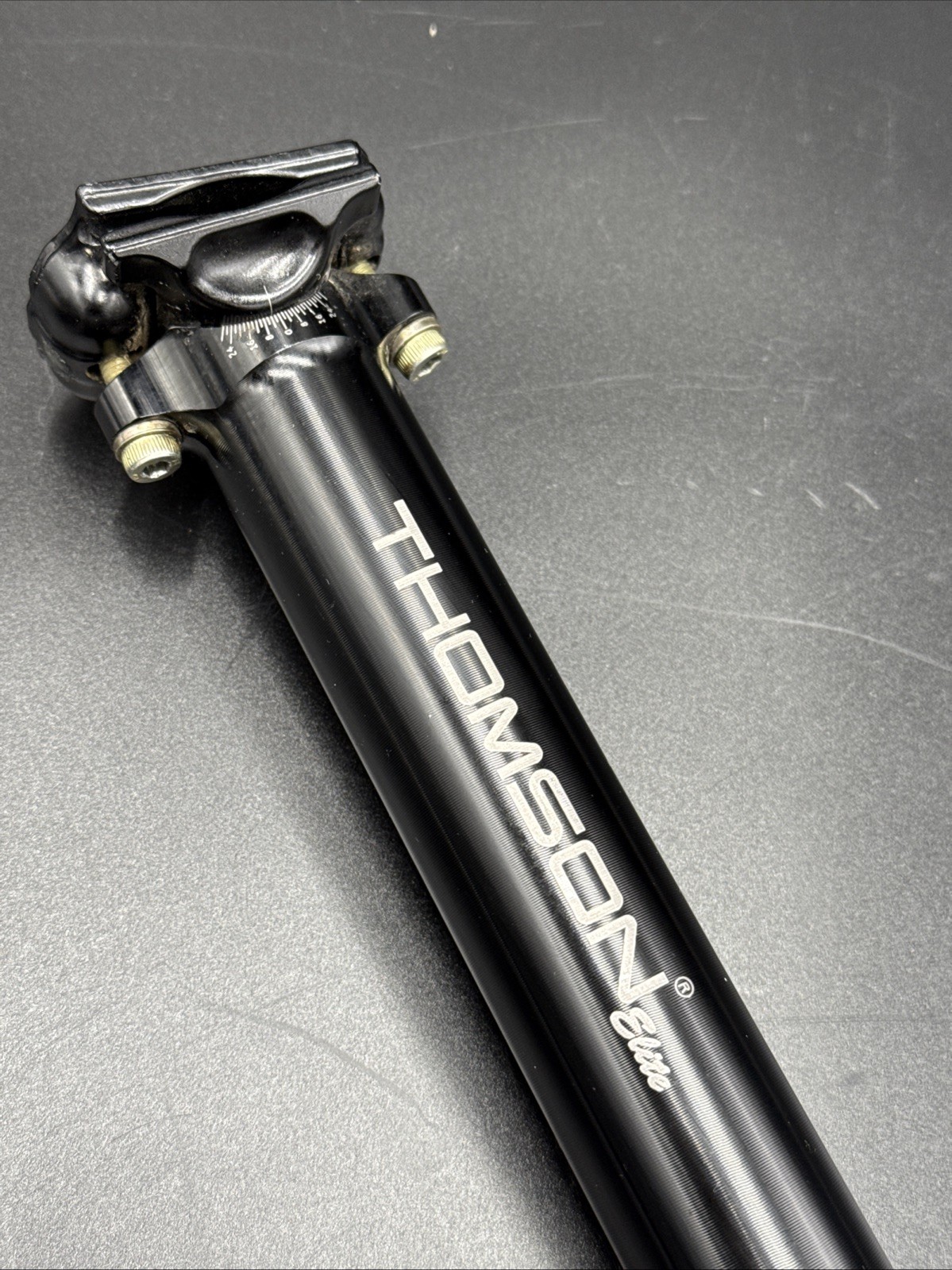 THOMSON Elite Zero Setback 30.9mm x 367mm Black Seatpost NEAR MINT USED