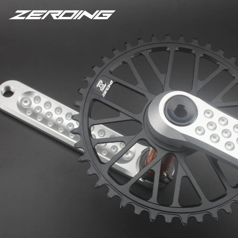 165/170/175mm Gravel Road Folding Bicycle Crankset with Single Chainring 40-46T