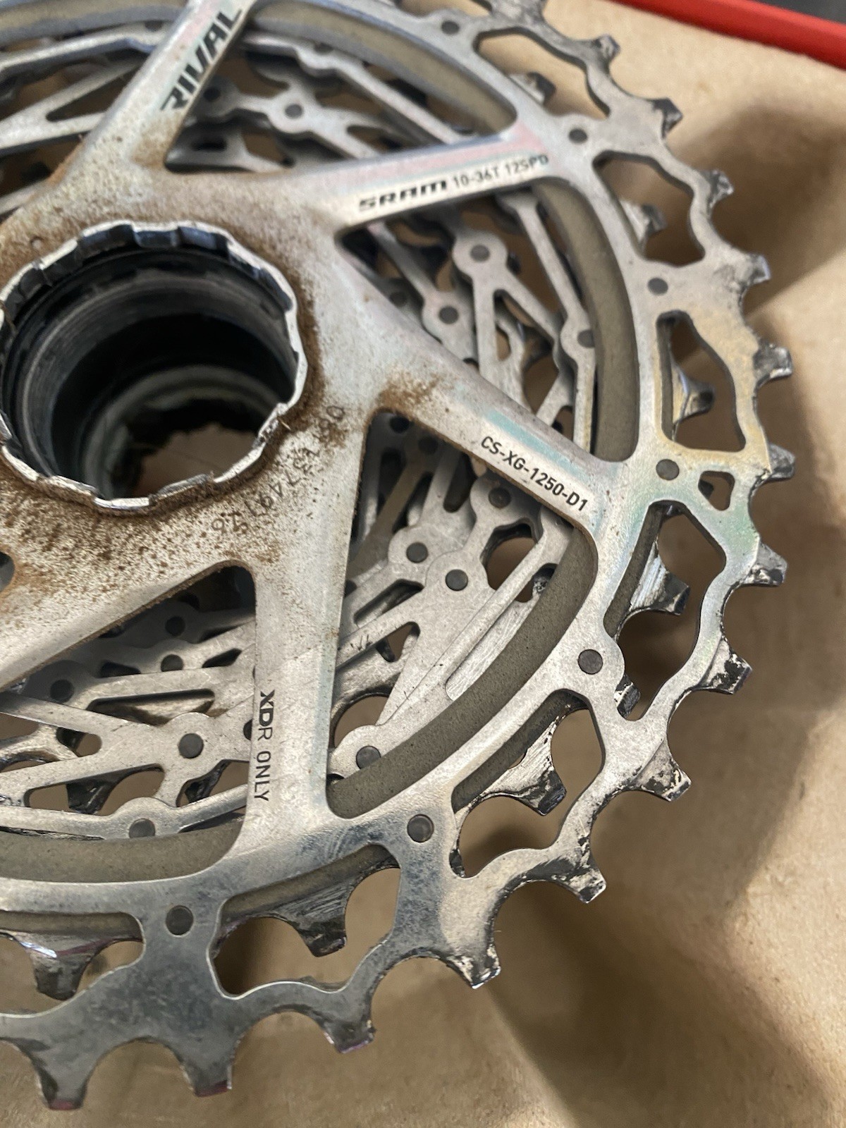 SRAM Rival AXS XG-1250 Cassette 12 Speed 10-36 XDR Driver *LOW MILES!*