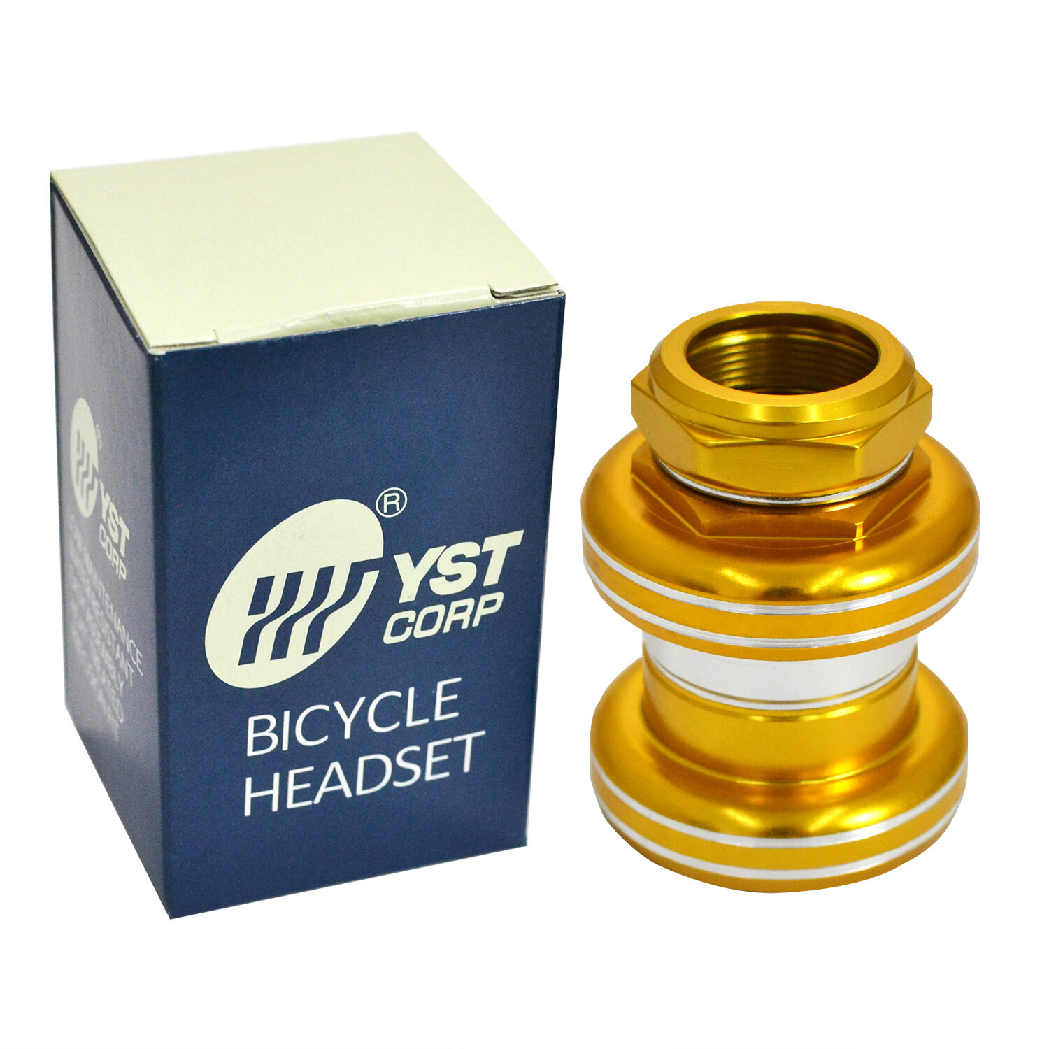 YST Old School BMX 1″ Threaded Bike Headset 32.5 cups 26.4mm , Gold
