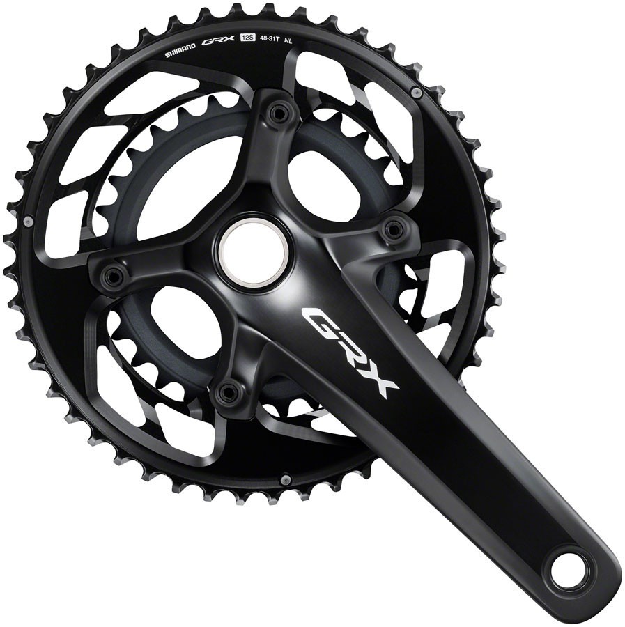 Shimano GRX FC-RX820-2 Crankset 170mm 12s 48/31t *110/80 BCD HTII Black Open Box