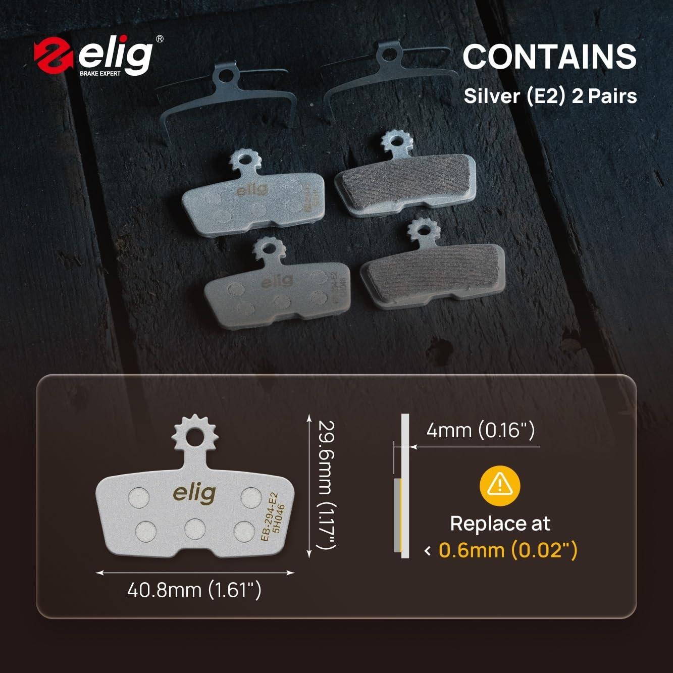 High-Performance Bike Disc Brake Pads for Avid SRAM Code, Guide RE, DB8, MTB/eMT