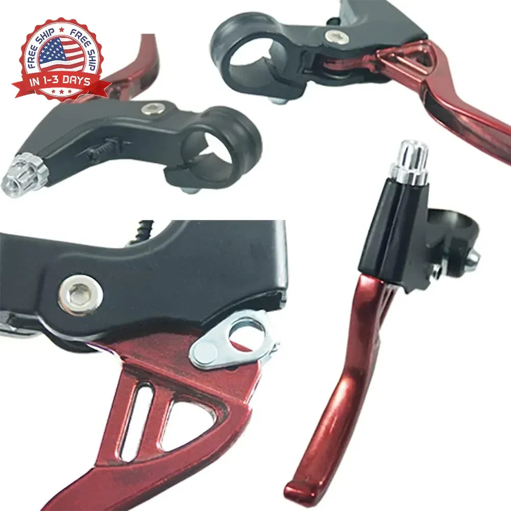 Lomodo 4 Pieces Bicycle Brake Accessories Including 2 Pack V-Brake Handlebar Alu