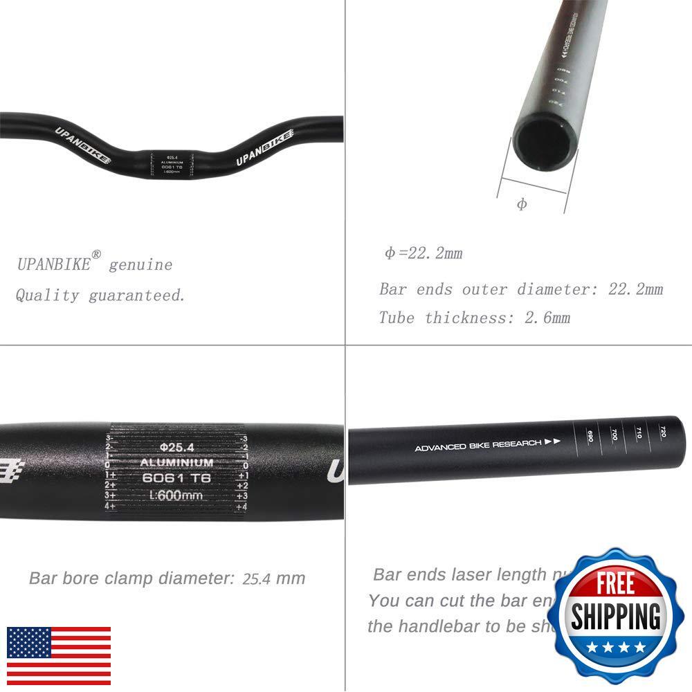UPANBIKE Mountain Bike Road Bike Handlebar Aluminum Alloy Flat Bar Riser Bar