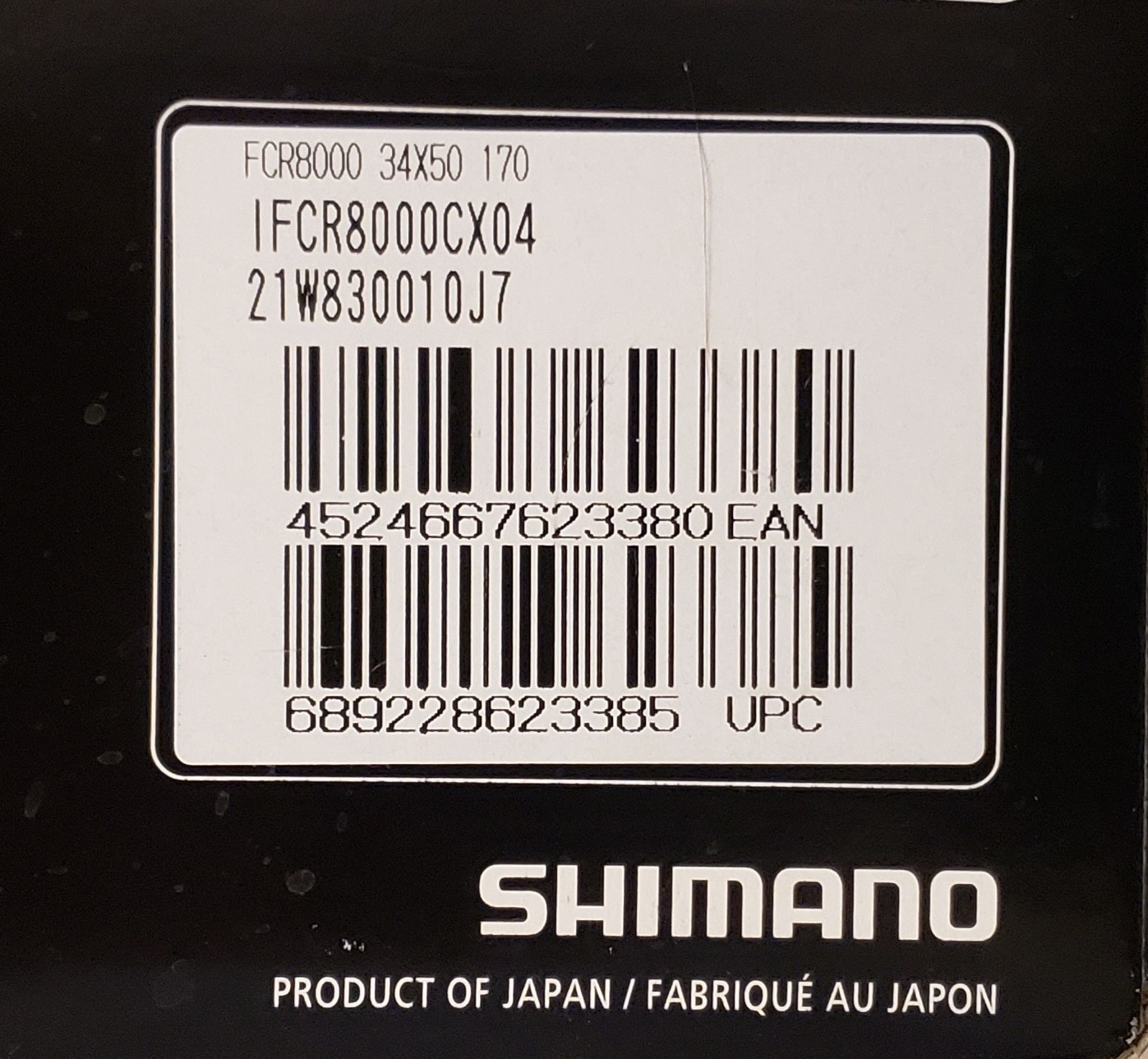 NEW Shimano Ultegra FC-R8000 Crankset 170mm 52-36T 11 spd. Free, Fast Shipping.