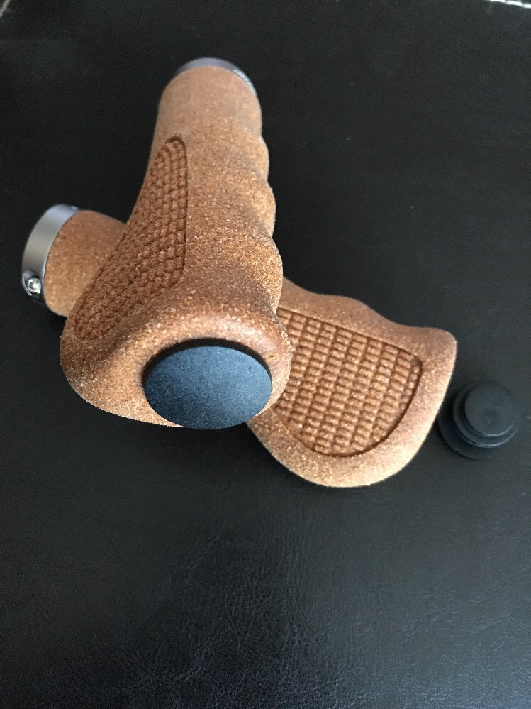 Shorex Asti MTB BMX Cork Corky L132mm Ergon I.D. 22mm Ergon Handlebar Bike Grips