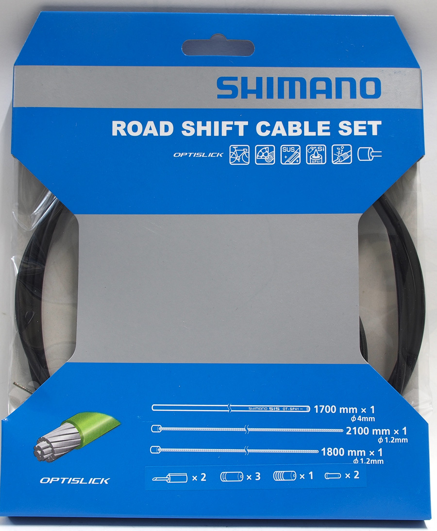 Shimano 105 5800/Tiagra 4700 Road OPTISLICK Coated Shift Cable Housing Set Black