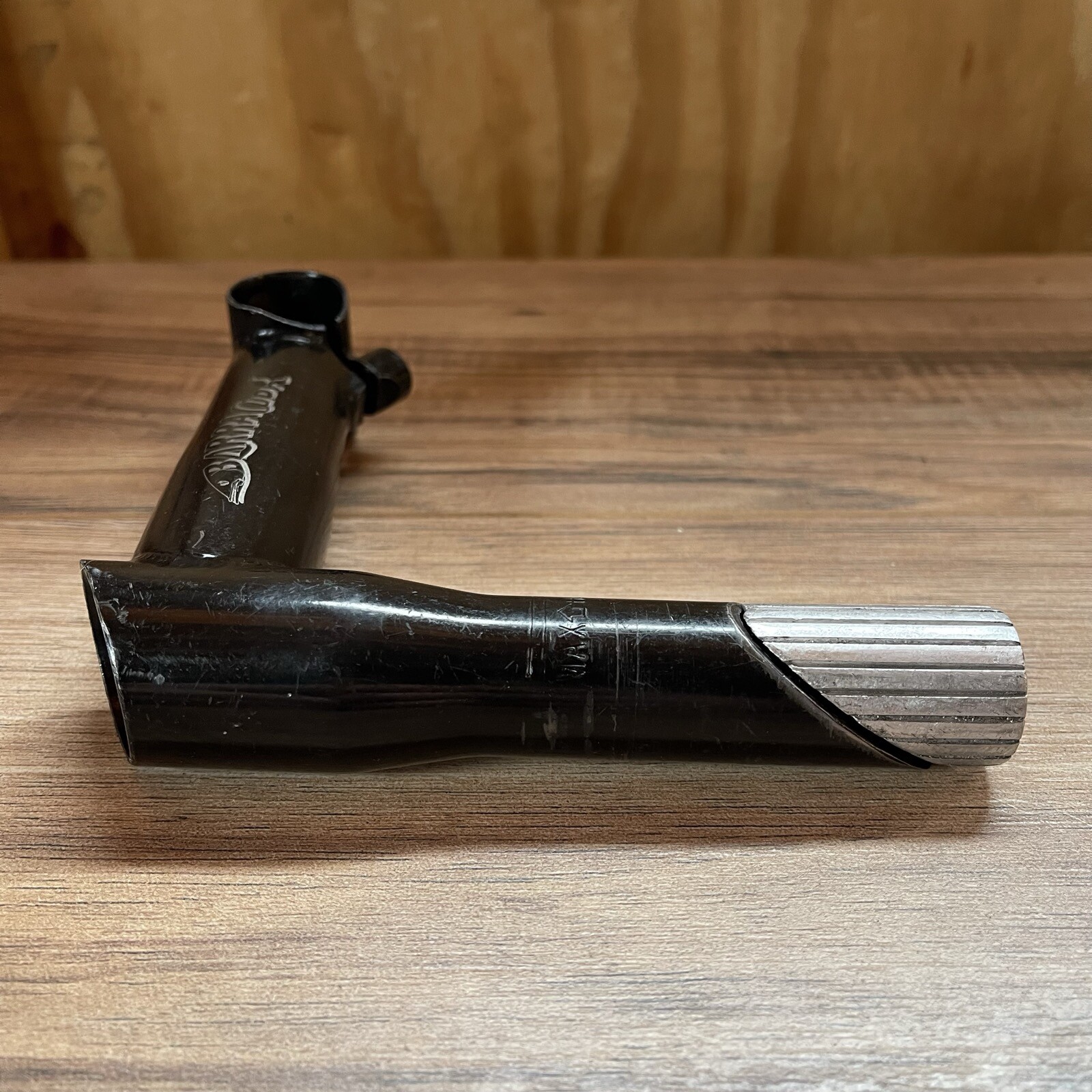 Vintage 90s Barracuda Quill Threaded MTB Stem 115 1 1/8 5 Degree Black