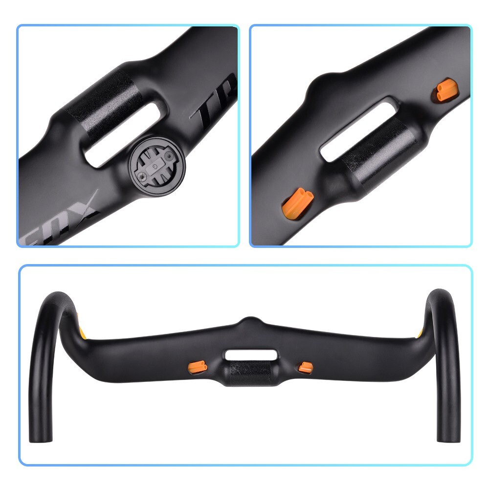 TRIFOX Carbon 31.8mm UD Matte Aero Road Bike Handlebar Bracket For Garmin Bryton