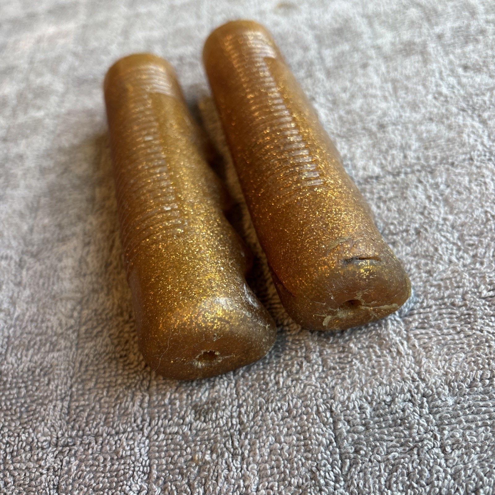 Gold Bicycle Hand Grips 4 5/8” – Huffy Murray Muscle Bike 1970’s
